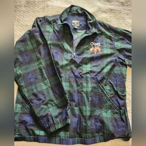 Chaps Ralph Lauren Blue and Green Plaid Windbreaker
